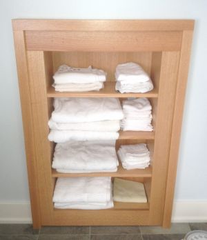 Kelowna Custom Millwork - Inset Towel Shelf
